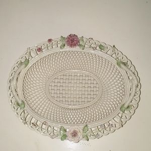 Donegal Parian China woven bowl